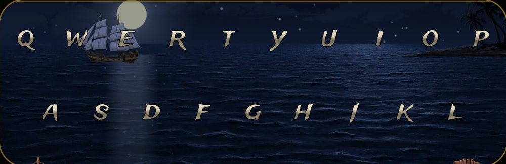 Keyboard at night